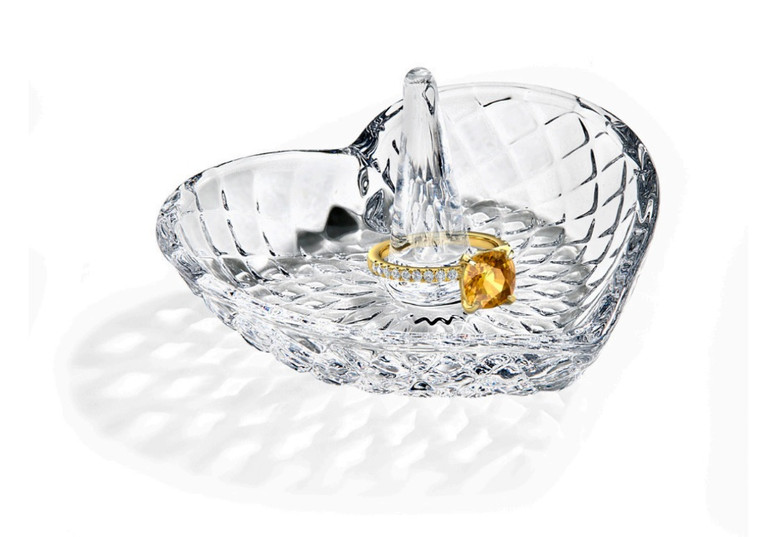Crystal Heart Ring Holder 