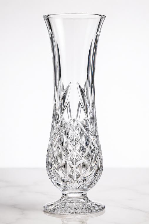Crystal vase, good for wedding favors, and bridal showers