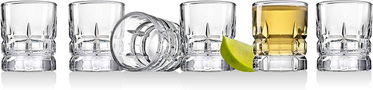 Shot Glasses Shooters  Crosby Square 2 oz  Set of 6