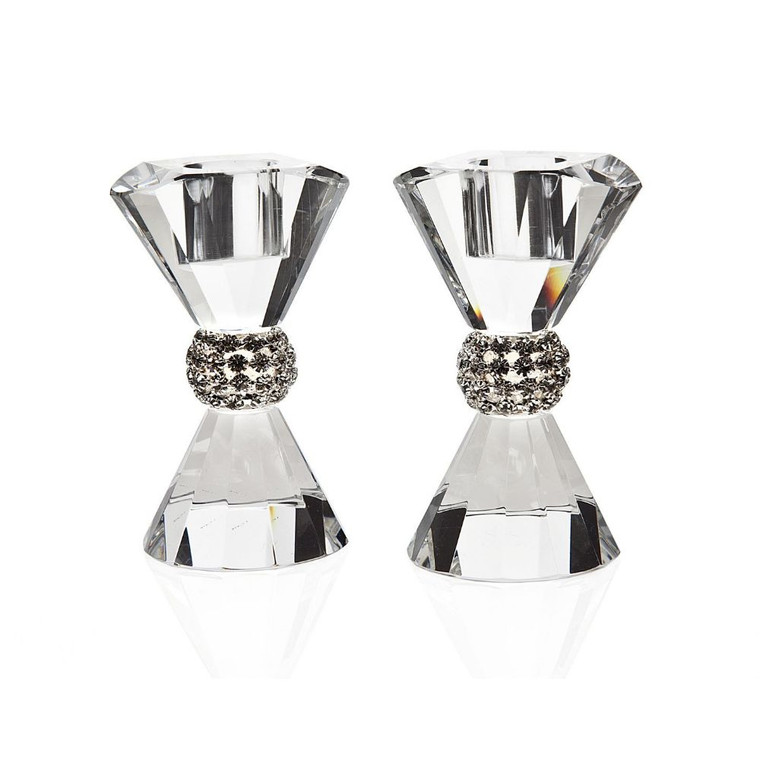 Pageant Bling Candlesticks Crystal