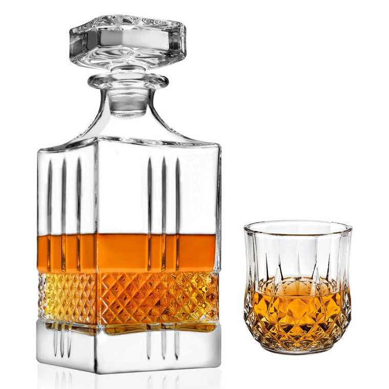 Crystal whiskey, decanter, grades for wedding favors