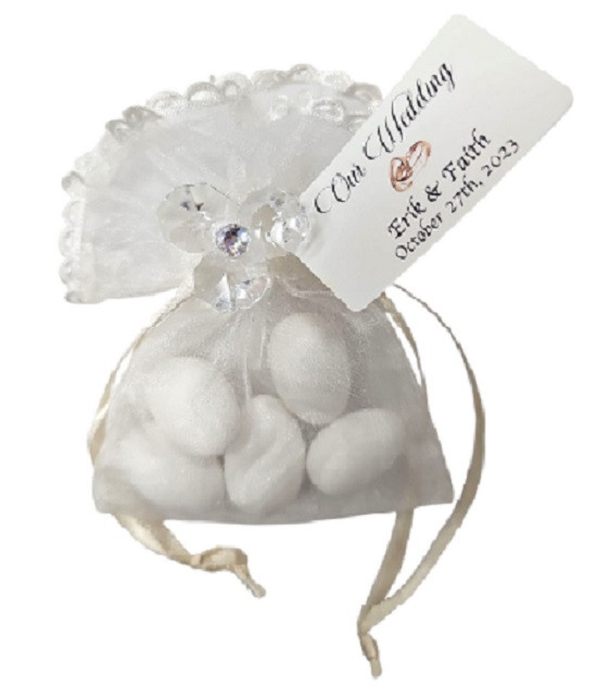Jordan Almond Favors – Wedding & Bridal Shower Gift | White