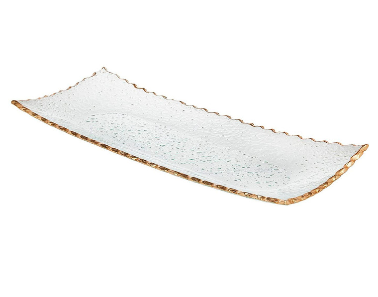 Gold crystal tray wedding favor gift for bridal shower