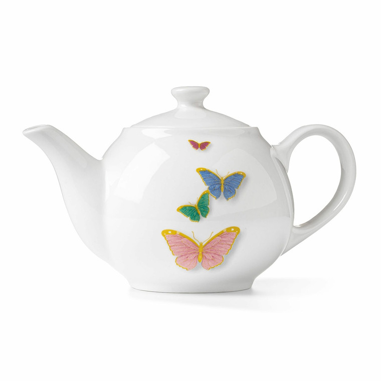 Elegant porcelain butterfly teapot
for bridal shower favors and wedding tea party décor