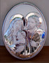 925 silver Holy Family plaque, religious keepsake and housewarming gift.