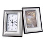 Italian Silver Table top Clock with matching frame wedding favors