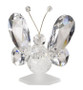 Crystal Butterfly and Murano White Figurine (individual gift)