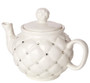 Teapot with Rhinestones Ivory