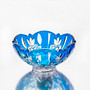 Crystal Votive Holder Blue (Candle not included)