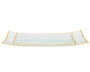 Crystal Tray Gold Edge 14" x 6" Inches