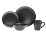 Noire 16-Piece Black Matte Dinnerware Set