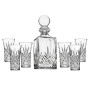 Crystal 7 Piece Spirits Decanter Set