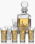 Crystal 7 Piece Spirits Decanter Set