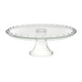  Italian Crystal Footed Cake Stand Clear