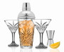 Crystal Martini Set with shaker