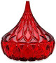 Hershey's Kiss Covered Candy Dish Red