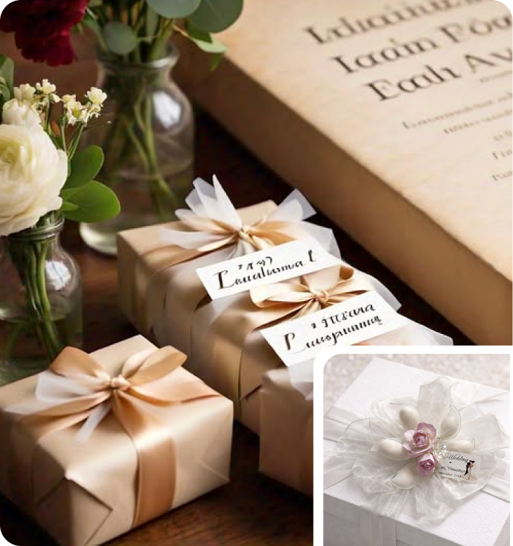 Wedding favors and decorations
