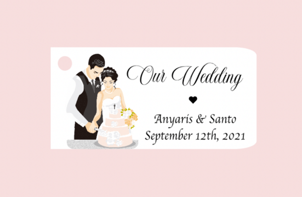 Wedding Favor Tags  - Couple