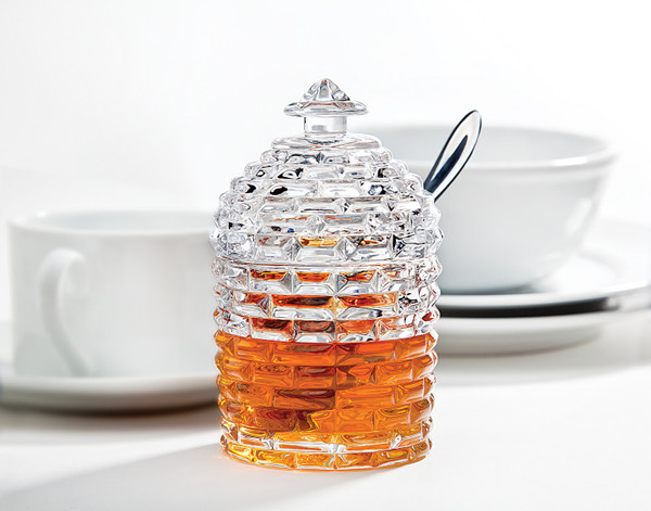 Beehive Crystal Honey Jar