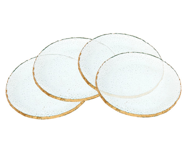 Crystal 7" Dessert Plates Set Of 4