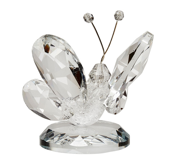 Crystal Butterfly and Murano Figurine Clear
