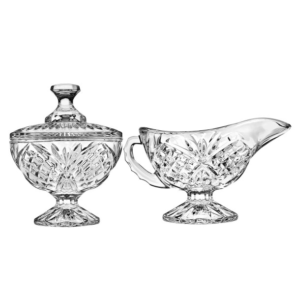 Crystal Sugar And Creamer Set