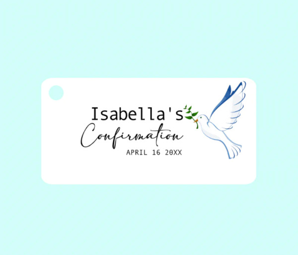 Confirmation Favor Tags