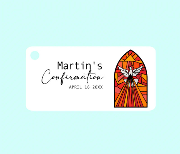 Confirmation Bigliettini Name Tag