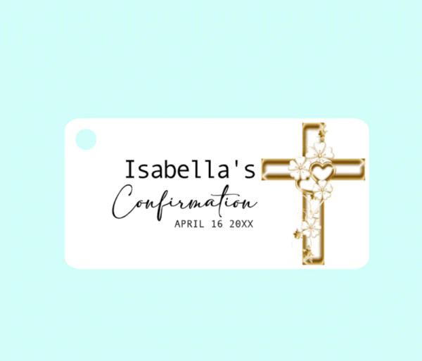 Confirmation Favor Tag