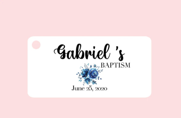 Baptism and Christening Name Tags