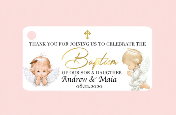 Baptism - Christening Favor Tag