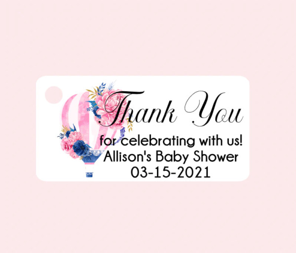 Baby Shower Favor Tags Thank You