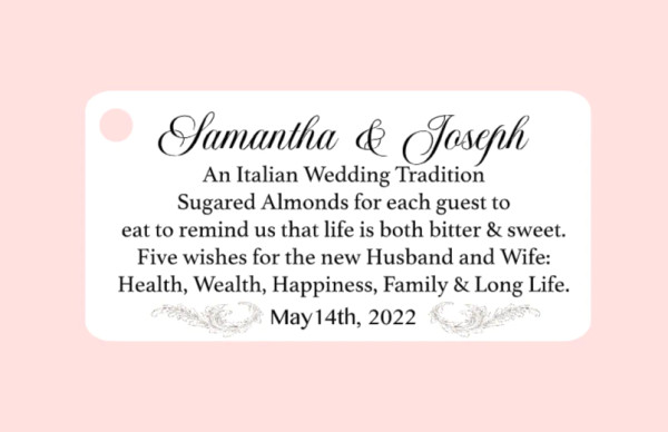 Sugared Almonds Tags