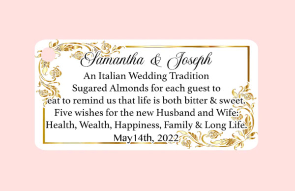 Sugared Almonds Tags
