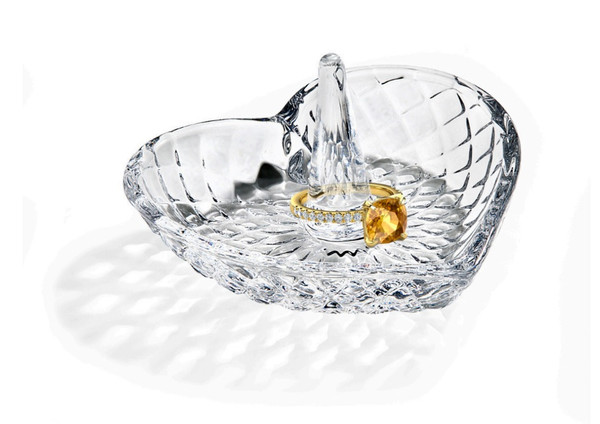 Crystal Heart Ring Holder