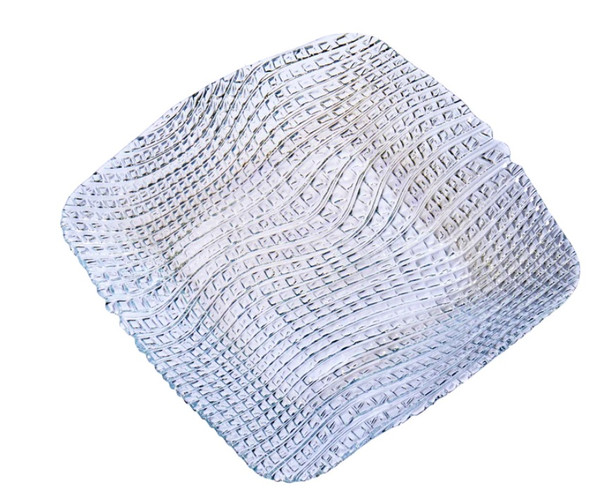 Candy Dish Murano Clear Square