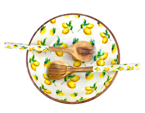 Lemon Salad Server Set