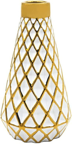 Gold Cut Flower Vase Small