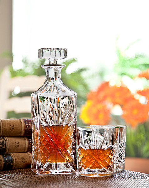 Crystal Whiskey Decanter Set 5-Pc.