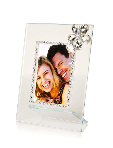 Italian Photo Frame With Swarovski Crystal Flower brooch