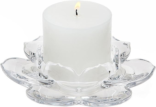 Beautiful lotus design pillar candle holder wedding favor. Perfect for wedding decorations, gifts & keepsakes.