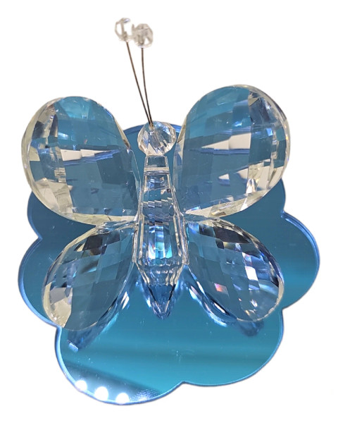 Crystal Butterfly Figurine Blue