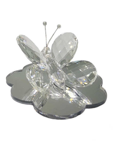 Crystal Butterfly Figurine White