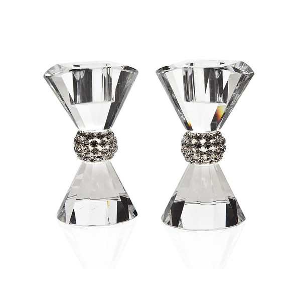 Pageant Bling Candlesticks Crystal
