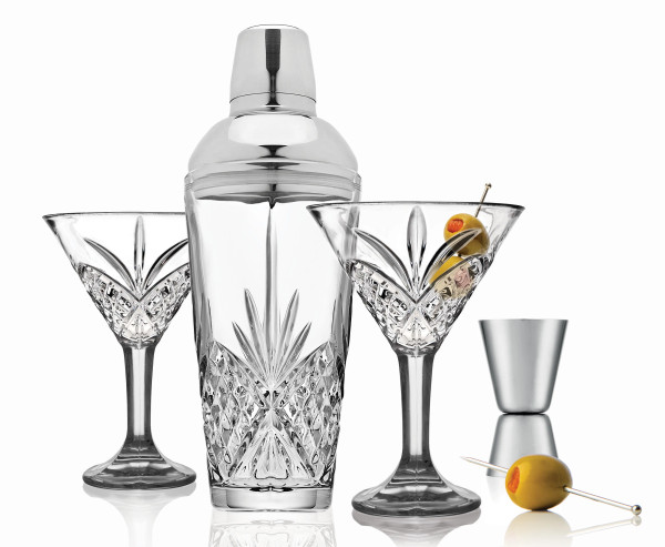 Crystal Martini Set with shaker