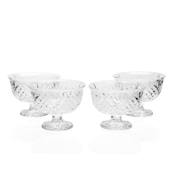 Crystal Ice Cream Bowl 10oz oz (Set of 4)