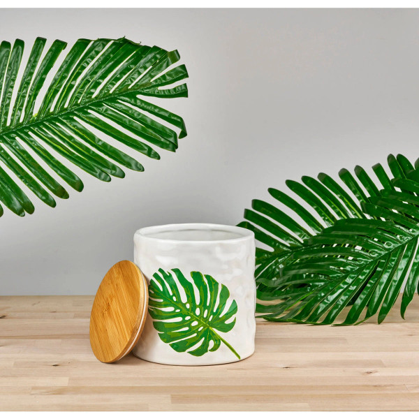 Kitchen Canister Palm Leaf