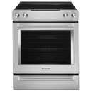 Kitchenaid® 30-Inch 5-Element Electric Convection Front Control Range YKSEG700ESS