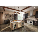 Kitchenaid® 24" Panel-Ready Undercounter Wine Cellar with Wood-Front Racks KUWL214KPA