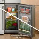 Kitchenaid® 36" Counter-Depth 19.4 Cu Ft 4-Door Refrigerator with Flexible Temperature Zone KRQC736RPS